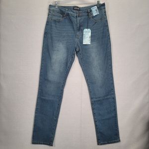 Jackson & Driggs Stretch Jeans Mens 36x32 Blue Slim Stretch Jean New